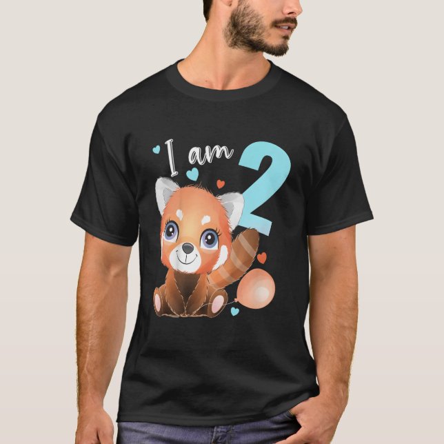 Camiseta 2 2 Panda Vermelho (Frente)