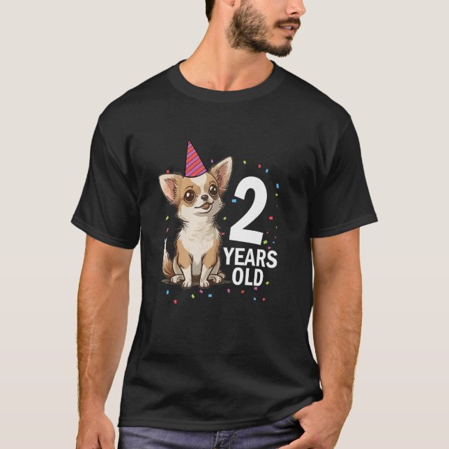 Camiseta 2 anos de idade Chihuahua Dog segundo Puppy (Frente)