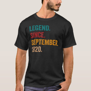 Camiseta 2 anos de lenda desde setembro de 2020 2º nascimen