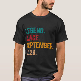 Camiseta 2 anos de lenda desde setembro de 2020 2º nascimen