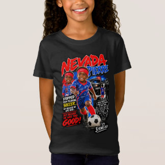 Camiseta 2 apoie Nevada Pierre jogador de futebol de 3 anos