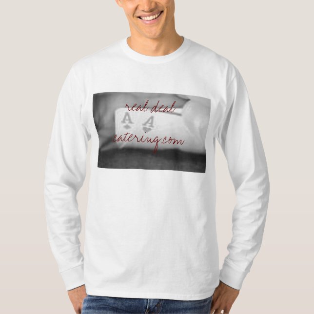 Camiseta 2 áss, negócio real catering.com (Frente)