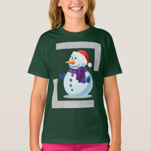 Camiseta 2) "Bonito Homem de Neve"