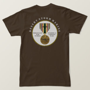 Camiseta 2 CAMPAIGN STARS Desert Storm Marine SEMPER Fi