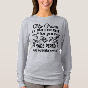 Camiseta 2 Coríntios 12:9 – Minha Graça é Suficiente Arte