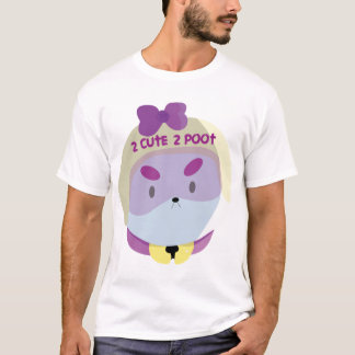 Camiseta 2 CUTE 2 PoOT Bee Puppycat Vetor Art