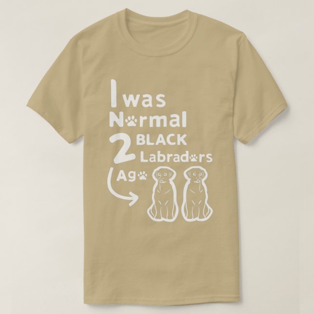 Camiseta 2 Dois negros Labrador Dedicado Idea de Retriever (Frente do Design)