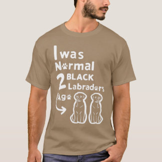 Camiseta 2 Dois negros Labrador Dedicado Idea de Retriever