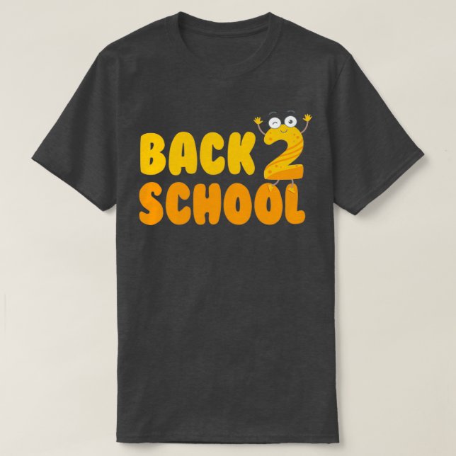 Camiseta 2 escolas de primeiro grau professor do segundo an (Frente do Design)
