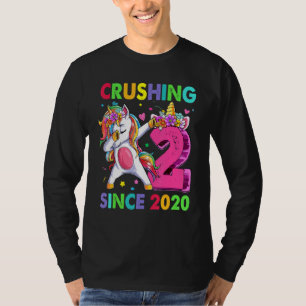 Camiseta 2 Esmagando Desde 2020 Dabbing Unicorn segundo Bir