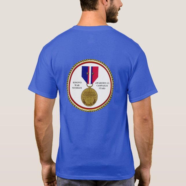 CAMISETA 2 ESTRELAS DE CAMPANHA KOSOVO WAR VETERAN (Verso)