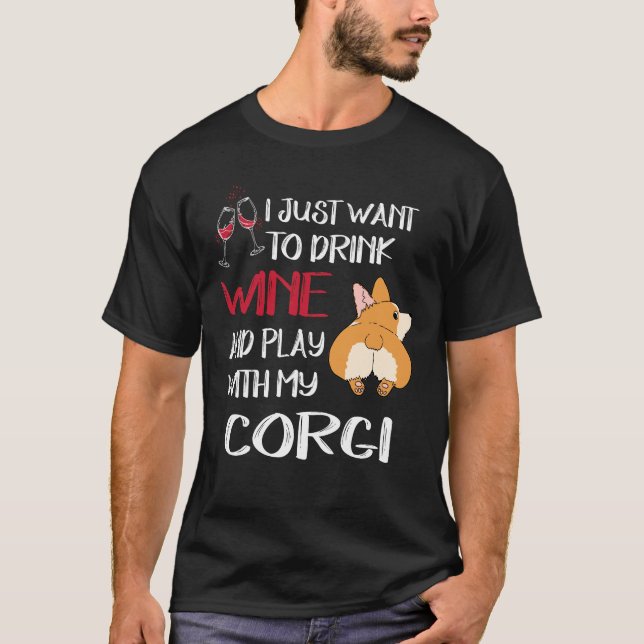 Camiseta 2 Eu só quero beber vinho (Frente)