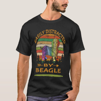 Camiseta 2 Facilmente Distraído Por Beagle