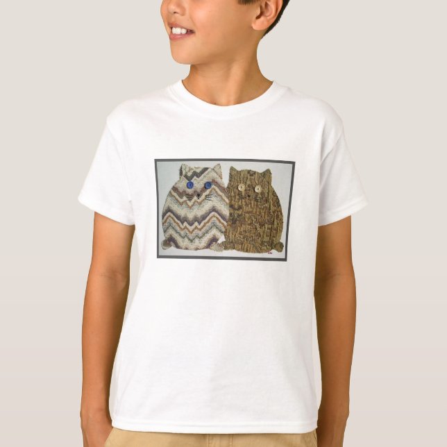 Camiseta 2 Gatos Gordos #1 (Frente)
