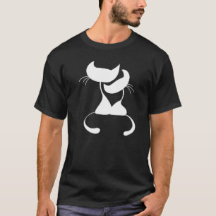 Camiseta 2 Gatos Par Afeto Amor Cuidado Irmãos
