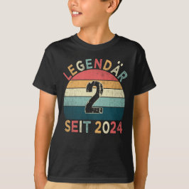 Camiseta 2. Geburtstag Legendär Seit 2024 Jahrgang