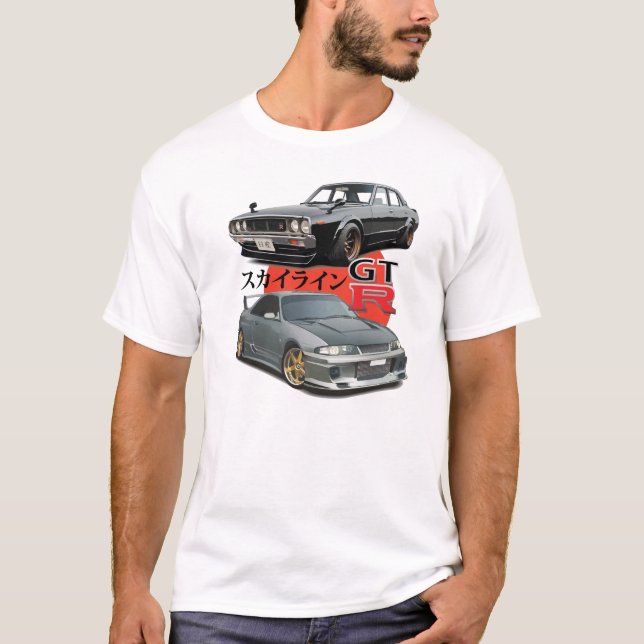 Camiseta 2 gerações - skyline GTR (Frente)