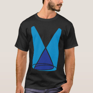 Camiseta 2 holofote cone de luz amigo