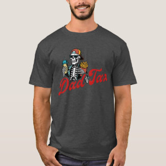 Camiseta 2 LADO Dada Garantindo que Não é Veneno Esqueleto 