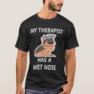 Camiseta 2 Meu Terapeuta Tem Um Nariz Molhado