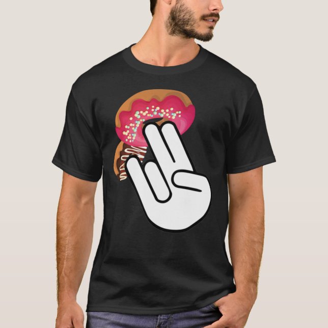 Camiseta 2 No Rosa 1, No Fusível Gif De Rosquinha Suja (Frente)