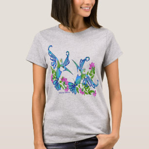Camiseta 2 Pássaros Azuis