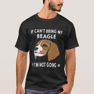 Camiseta 2 Se eu não posso trazer meu Beagle eu não vou