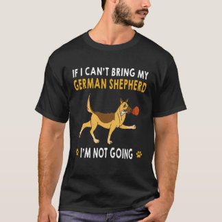 Camiseta 2 Se eu não posso trazer meu pastor alemão eu não 