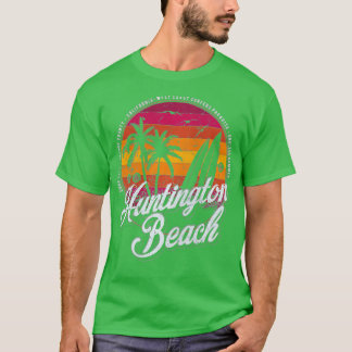 Camiseta 2 Sided Huntington Beach Surf City California Vint