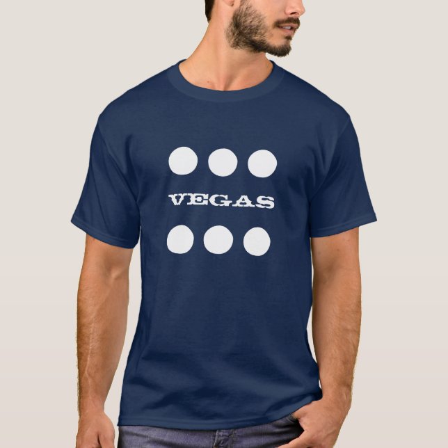 Camiseta 2 tomaram partido t-shirt dos dados de vegas (Frente)