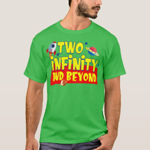 Camiseta 2 Year Old Two Infinity' And Beyond' 2nd Birthday 