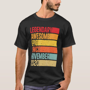 Camiseta 2 Years Old Legendary Epic Awesome Since November