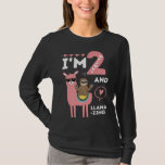 Camiseta 2 Years Old & Llamazing Funny 2nd Birthday T-shirt<br><div class="desc">This Sloth design is perfect for you or your friends, wife, mother, dad, brothers, sisters, girlfriend, boyfriend, ... if you are interested in Sloth. This Sloth product is an awesome gift for birthdays, Christmas, Easter, ... or just for yourself. All your Sloth friends will love this product. We have a...</div>