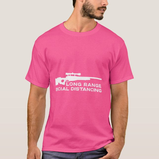 Camiseta 2A Alteração Segundo - Distância social de longo a (Frente)