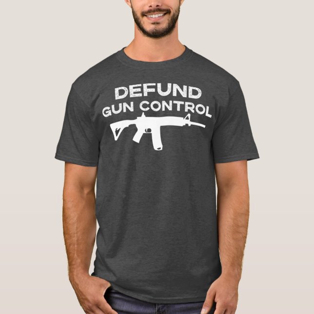 Camiseta 2A Emenda De segundo Defund Gun Control Proprietár (Frente)