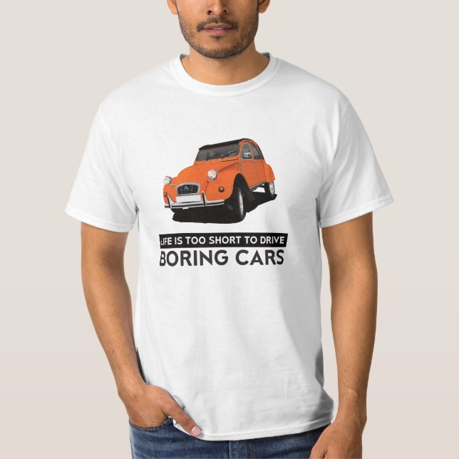 Camiseta 2CV - A vida é muito curta (Frente)
