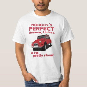 Camiseta 2CV - A vida é muito curta em T-Shirt