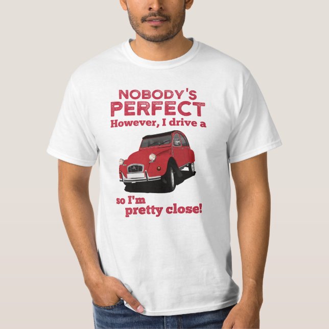Camiseta 2CV - A vida é muito curta em T-Shirt (Frente)