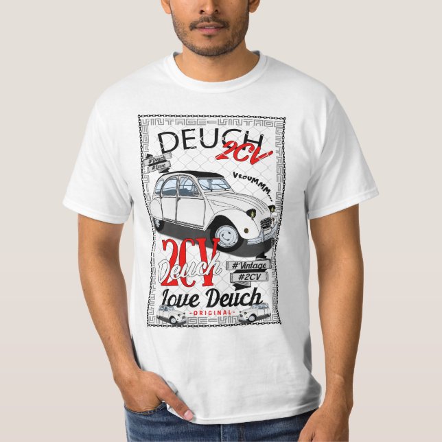 Camiseta 2CV cartaz (Frente)