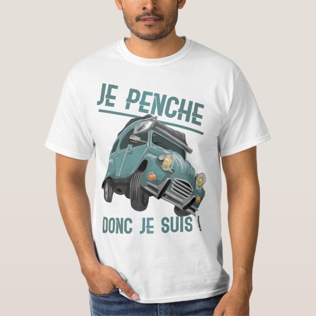 Camiseta 2CV inclinado (Frente)