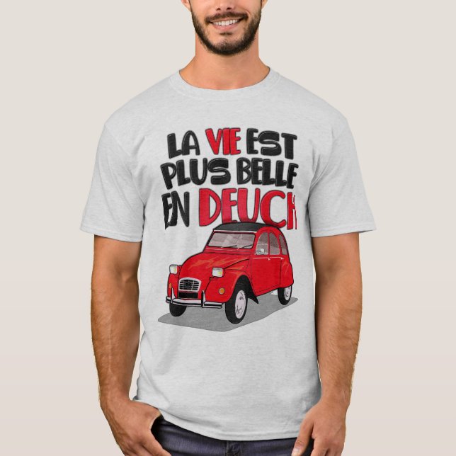 Camiseta 2cv La vie est belle (Frente)
