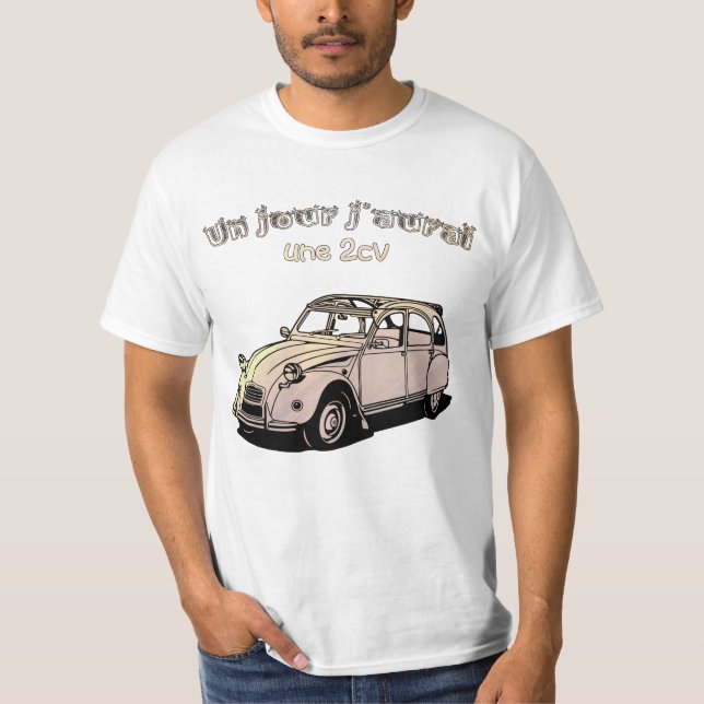 Camiseta 2cv plustard (Frente)