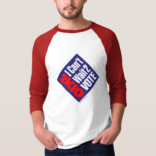 Camiseta 2K10 eu não posso esperar o voto 2 (Frente)