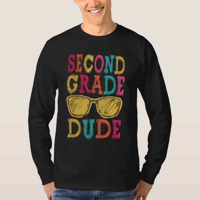 Camiseta 2nd Grade Dude Back to School  First Day of School (Frente)