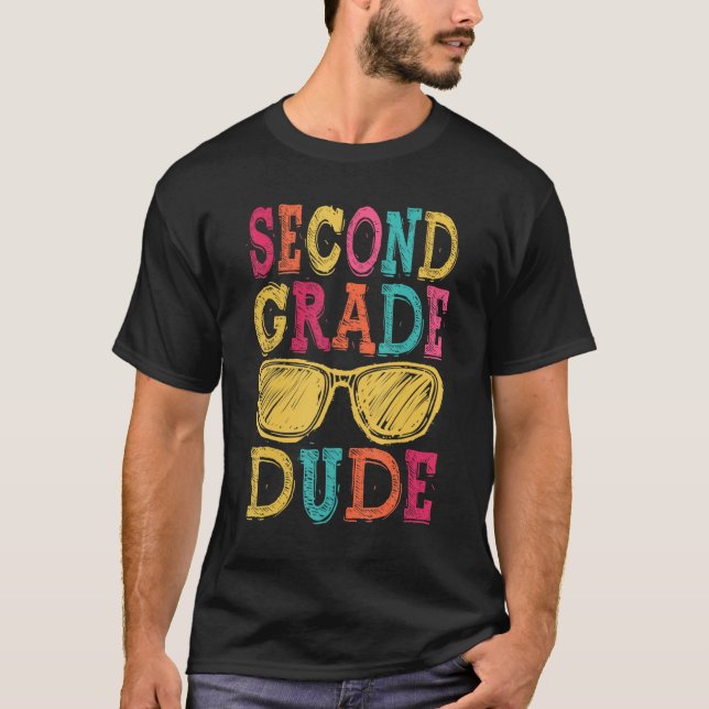 Camiseta 2nd Grade Dude Back to School  First Day of School (Frente)