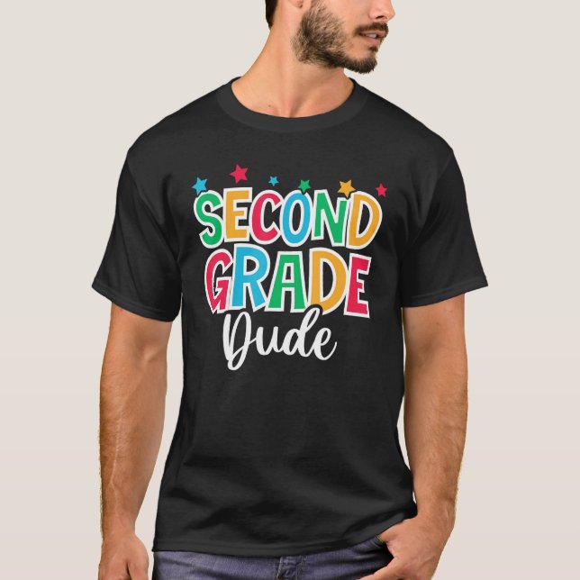 Camiseta 2nd Grade Dude First Day of School Welcome Back to (Frente)