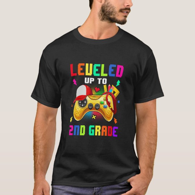 Camiseta 2Nd Grade Gamer First Day Of Third Grade Boys Back (Frente)
