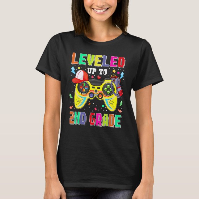 Camiseta 2nd Grade Gamer First Day Second Grade Boys Back T (Frente)