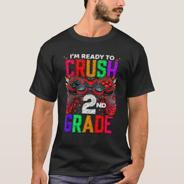 Camiseta 2nd Grade Level Unlocked Game On 2nd Grade Back To (Frente)