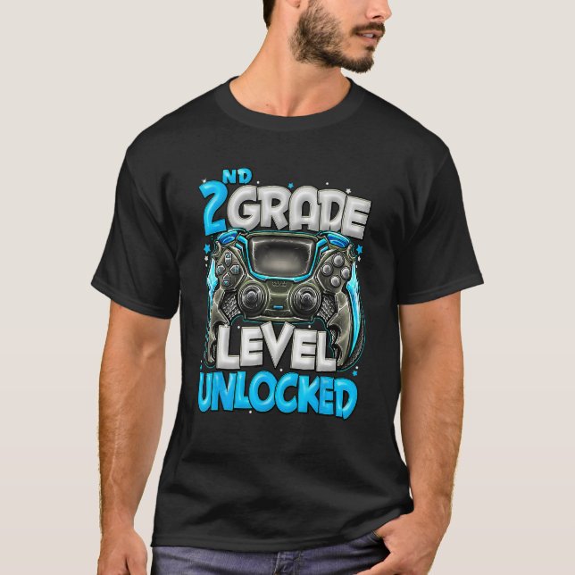Camiseta 2nd Grade Level Unlocked Game On 2nd Grade Back To (Frente)